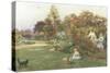 In the Artist's Garden, Yapton, Sussex-Thomas J. Lloyd-Stretched Canvas