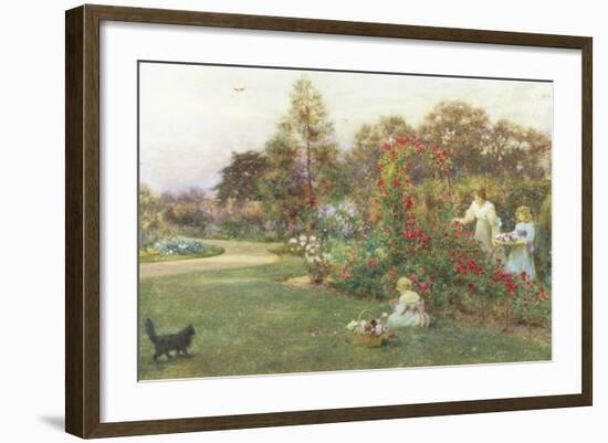 In the Artist's Garden, Yapton, Sussex-Thomas J. Lloyd-Framed Giclee Print