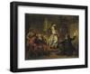 In the Artist's Studio, C.1792-95 (Oil on Canvas)-Michel Garnier-Framed Giclee Print