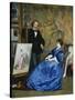 In the Artist's Studio-Gustave Leonhard de Jonghe-Stretched Canvas