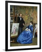 In the Artist's Studio-Gustave Leonhard de Jonghe-Framed Giclee Print