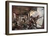 In the Back of a Zeppelin While Returning after a Succesful Attack on England-Felix Schwormstadt-Framed Giclee Print