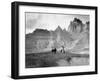 In the Bad Lands, C.1905 (B/W Photo)-Edward Sheriff Curtis-Framed Giclee Print