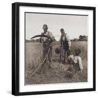 In the Barley Harvest, c.1888-Peter Henry Emerson-Framed Giclee Print