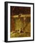 In the Barn-Eastman Johnson-Framed Giclee Print