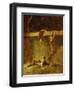 In the Barn-Eastman Johnson-Framed Giclee Print