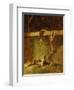 In the Barn-Eastman Johnson-Framed Giclee Print