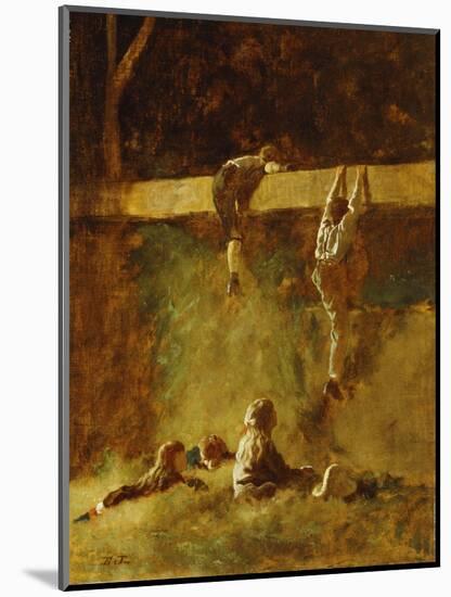 In the Barn-Eastman Johnson-Mounted Giclee Print