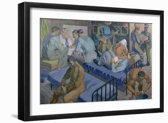 In the Barracks, 1989-Osmund Caine-Framed Giclee Print