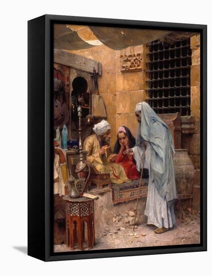 In the Bazaar, 1901-Charles Wilda-Framed Stretched Canvas