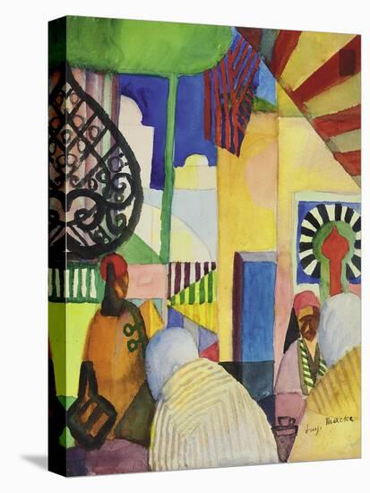 In the Bazaar, 1914-Auguste Macke-Stretched Canvas