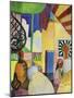 In the Bazaar, 1914-Auguste Macke-Mounted Giclee Print