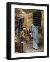 In the Bazaar-Charles Wilda-Framed Giclee Print