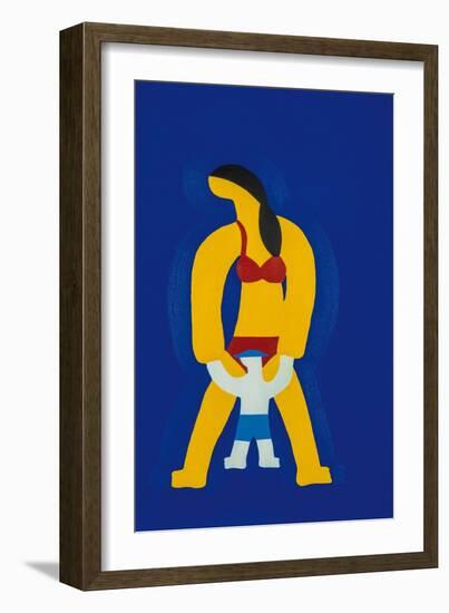 In the Beach-Cristina Rodriguez-Framed Giclee Print