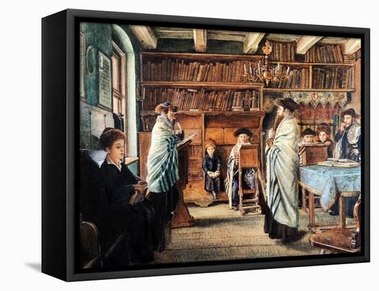 In the Beth Hamidrash-Isidor Kaufmann-Framed Stretched Canvas