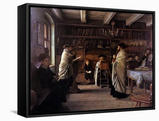 In the Beth Hamidrash-Isidor Kaufmann-Framed Stretched Canvas
