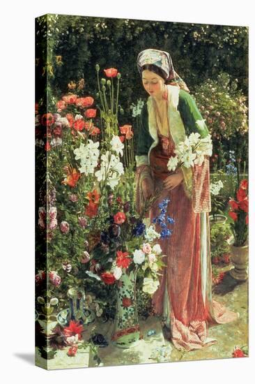 In the Bey's Garden, 1865-John Frederick Lewis-Stretched Canvas