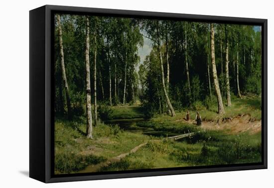 In the Birch Tree Forest, 1883-Ivan Ivanovitch Shishkin-Framed Stretched Canvas