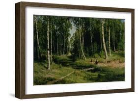 In the Birch Tree Forest, 1883-Ivan Ivanovitch Shishkin-Framed Giclee Print