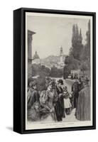 In the Boboli Gardens, Florence-null-Framed Stretched Canvas
