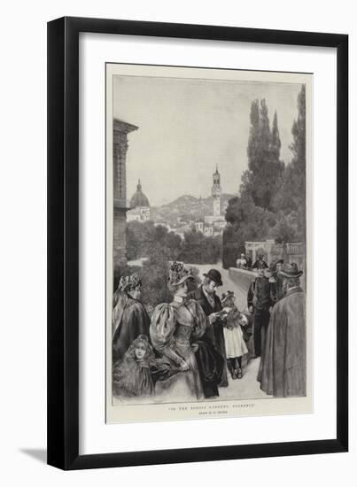 In the Boboli Gardens, Florence-null-Framed Giclee Print