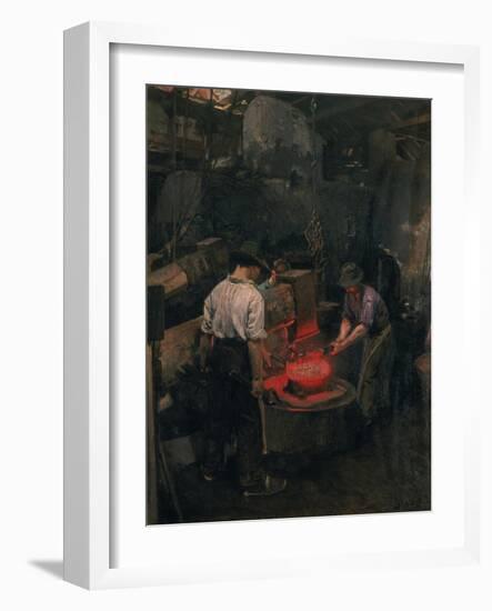 In the Boiler Shop, 1913-Dominik Skutecky-Framed Giclee Print