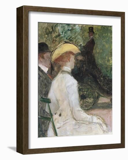 In the Bois De Bologne, 1901-Henri de Toulouse-Lautrec-Framed Giclee Print