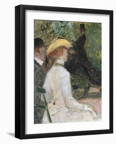 In the Bois De Bologne, 1901-Henri de Toulouse-Lautrec-Framed Giclee Print