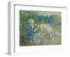 In the Bois De Boulogne, C.1875-9-Berthe Morisot-Framed Premium Giclee Print