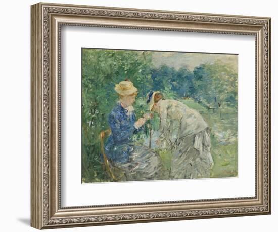 In the Bois De Boulogne, C.1875-9-Berthe Morisot-Framed Giclee Print