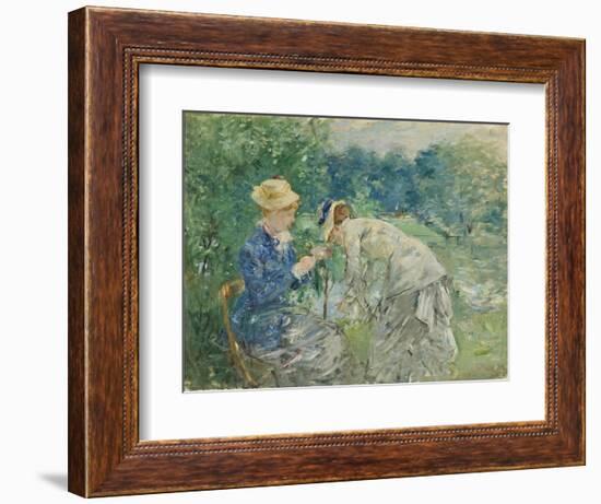 In the Bois De Boulogne, C.1875-9-Berthe Morisot-Framed Giclee Print