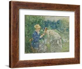 In the Bois De Boulogne, C.1875-9-Berthe Morisot-Framed Giclee Print