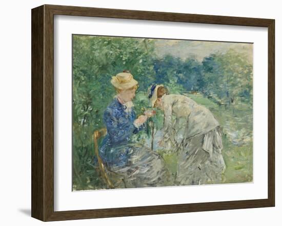 In the Bois De Boulogne, C.1875-9-Berthe Morisot-Framed Giclee Print