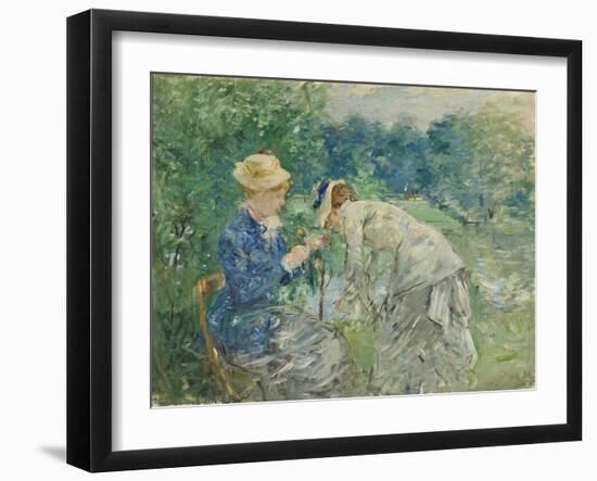 In the Bois De Boulogne, C.1875-9-Berthe Morisot-Framed Giclee Print