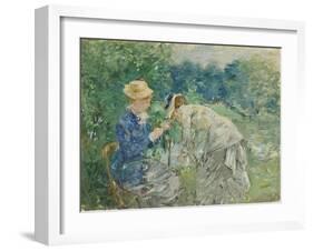 In the Bois De Boulogne, C.1875-9-Berthe Morisot-Framed Giclee Print