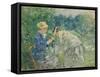 In the Bois De Boulogne, C.1875-9-Berthe Morisot-Framed Stretched Canvas