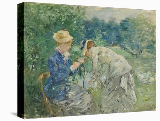 In the Bois De Boulogne, C.1875-9-Berthe Morisot-Stretched Canvas