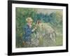 In the Bois De Boulogne, C.1875-9-Berthe Morisot-Framed Giclee Print