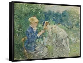 In the Bois De Boulogne, C.1875-9-Berthe Morisot-Framed Stretched Canvas