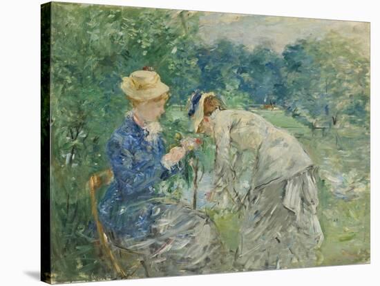 In the Bois De Boulogne, C.1875-9-Berthe Morisot-Stretched Canvas