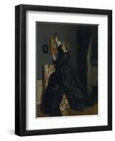 In the Boudoir, about 1865(?)-Alfred Emile Léopold Stevens-Framed Giclee Print