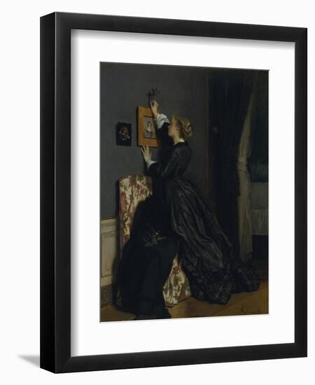 In the Boudoir, about 1865(?)-Alfred Emile Léopold Stevens-Framed Giclee Print