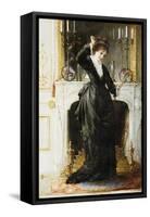 In the Boudoir-Alfred Stevens-Framed Stretched Canvas