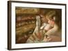 In the Box-Mary Cassatt-Framed Art Print