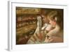 In the Box-Mary Cassatt-Framed Art Print