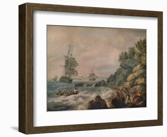 In the Bristol Channel, 1787-Nicholas Pocock-Framed Giclee Print