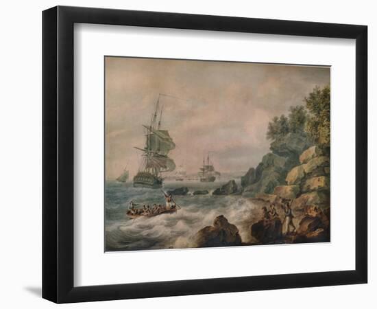 In the Bristol Channel, 1787-Nicholas Pocock-Framed Giclee Print