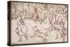 In the Broad Walk You Meet All the People Who are worth Knowing, from Peter Pan in Kensington Garde-Arthur Rackham-Stretched Canvas