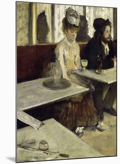 In the Cafe, 1873-Edgar Degas-Mounted Giclee Print