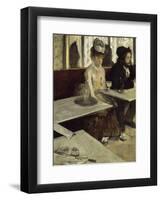 In the Cafe, 1873-Edgar Degas-Framed Art Print